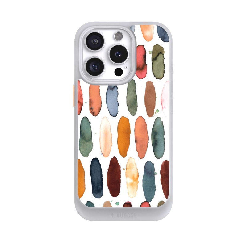 iPhone 16 Pro NIVOcore Traits d'aquarelle Minéral Terracotta