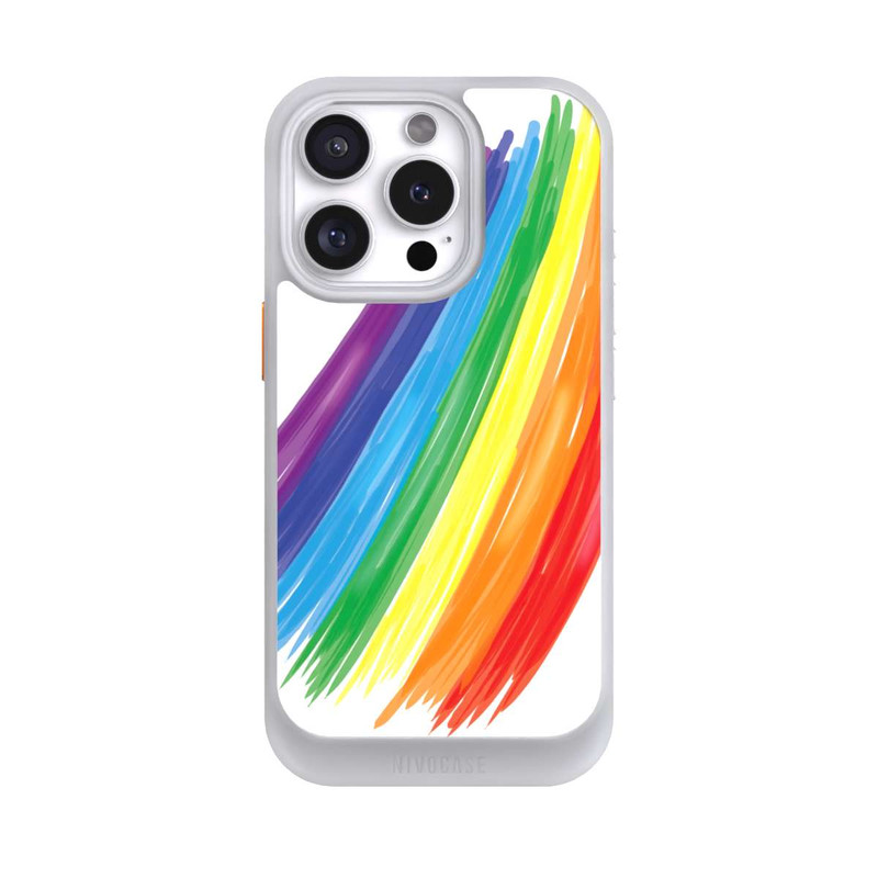 iPhone 16 Pro NIVOcore Rainbow Paint Brush