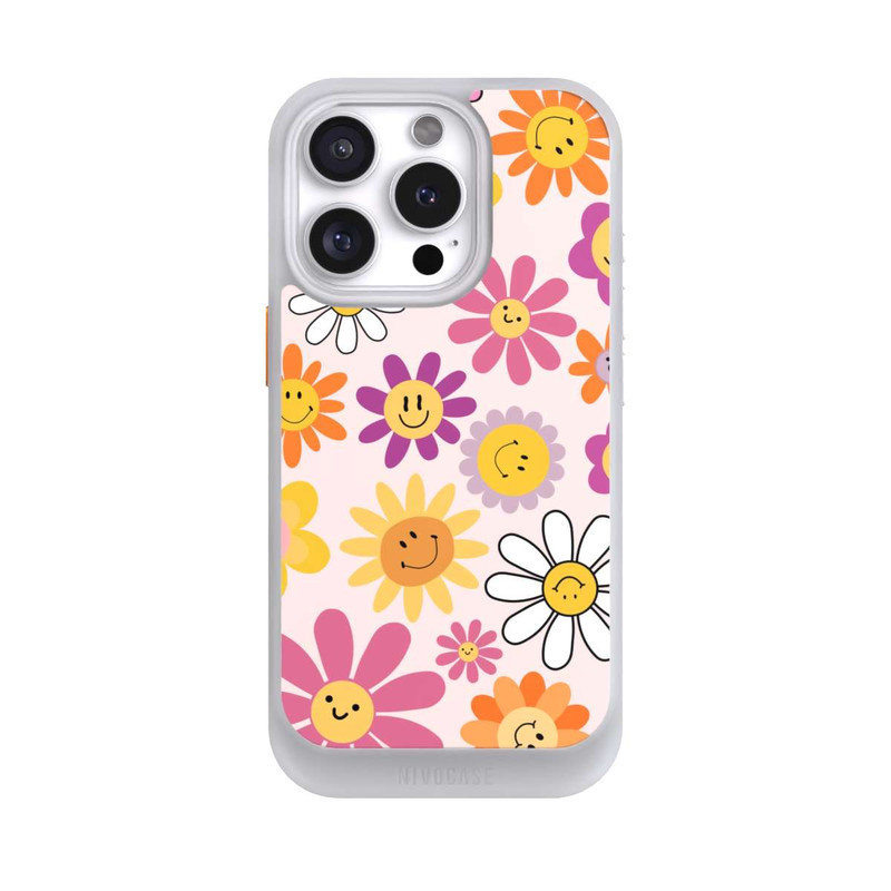 iPhone 16 Pro NIVOcore Smiles Pink Flowers