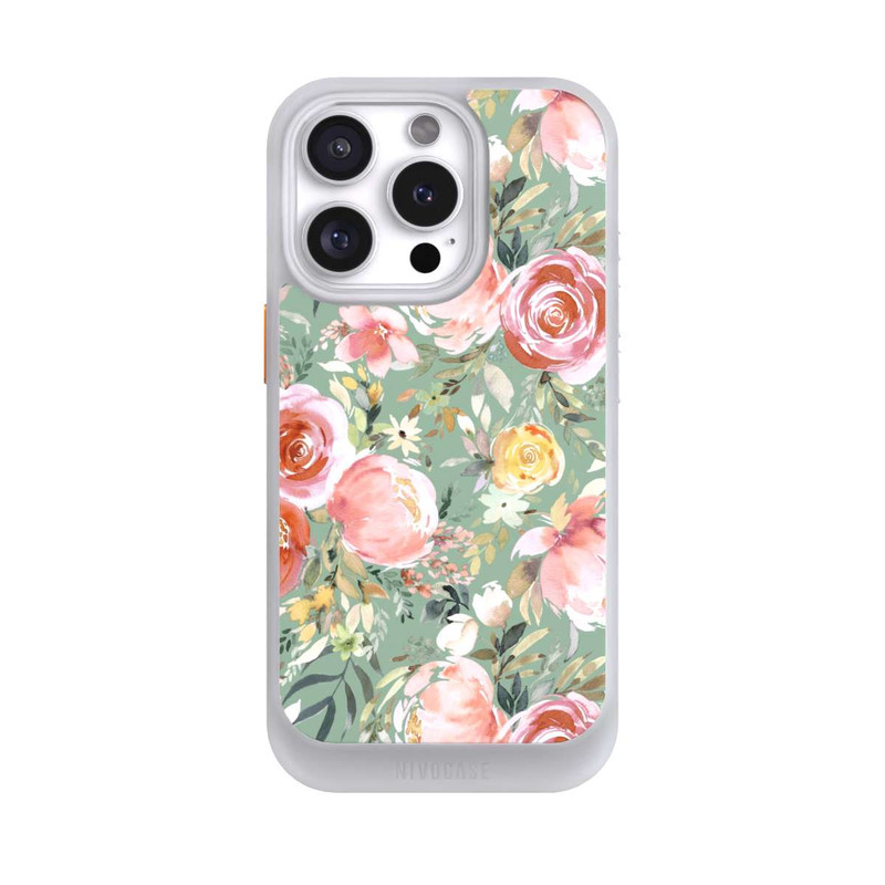iPhone 16 Pro NIVOcore Bouquet de Pivoines Pastelles