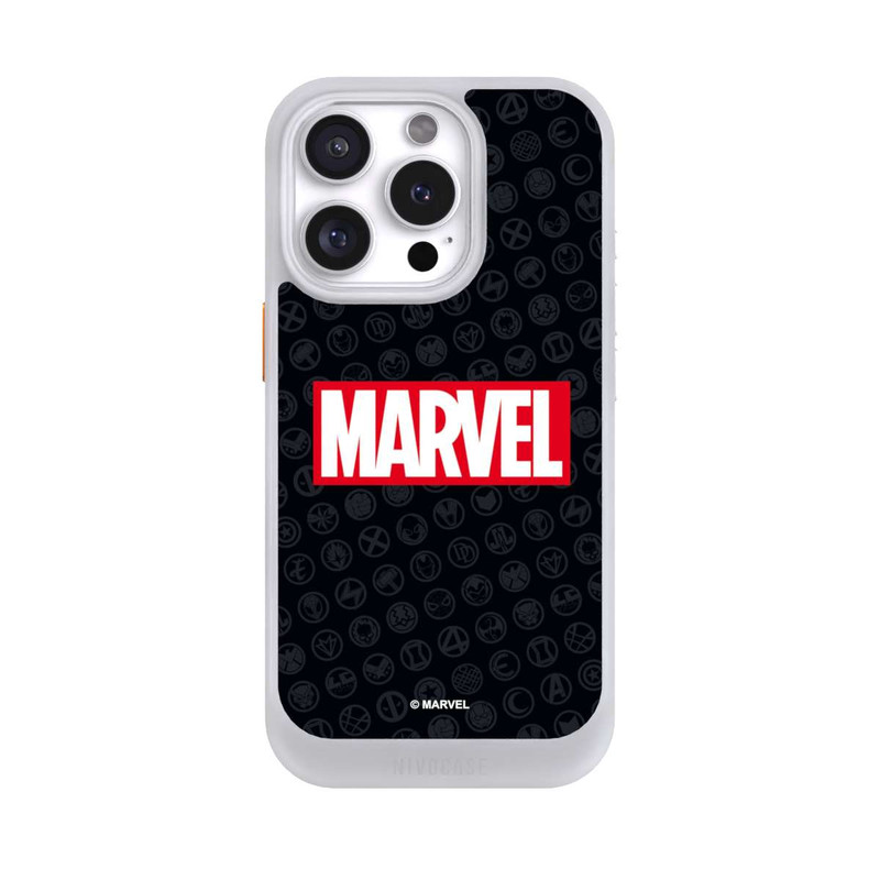iPhone 16 Pro NIVOcore Marvel Logo Black Red 