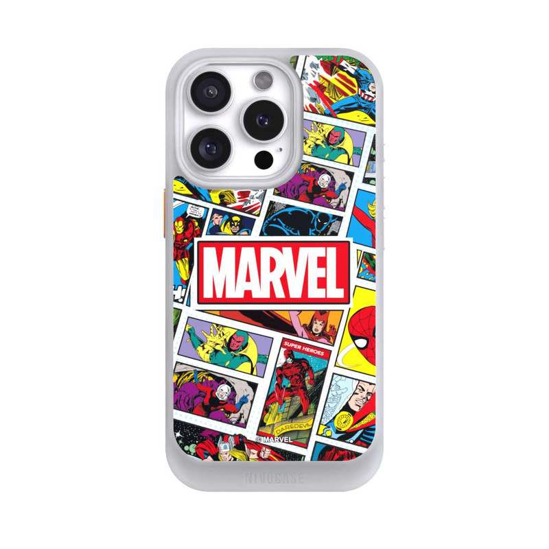 iPhone 16 Pro NIVOcore Marvel Comic Pattern