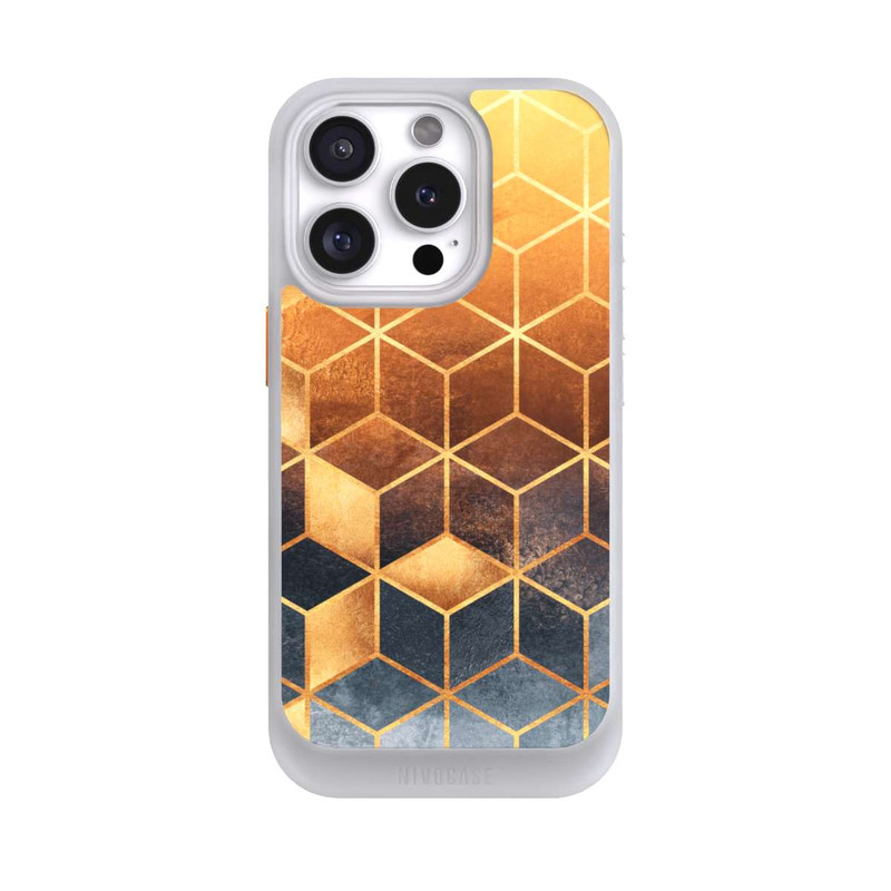 iPhone 16 Pro NIVOcore Golden Gradient Cubes