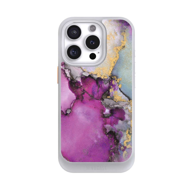 iPhone 16 Pro NIVOcore Alcohol Ink Art Pink