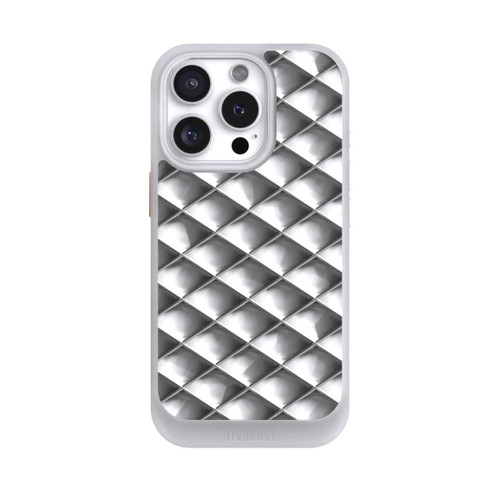 Apple iPhone 16 Pro NIVOcore Glamour Silver Squares