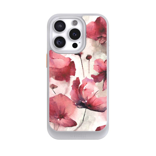 Apple iPhone 16 Pro NIVOcore Wild Poppies Seamless Watercolour with AI