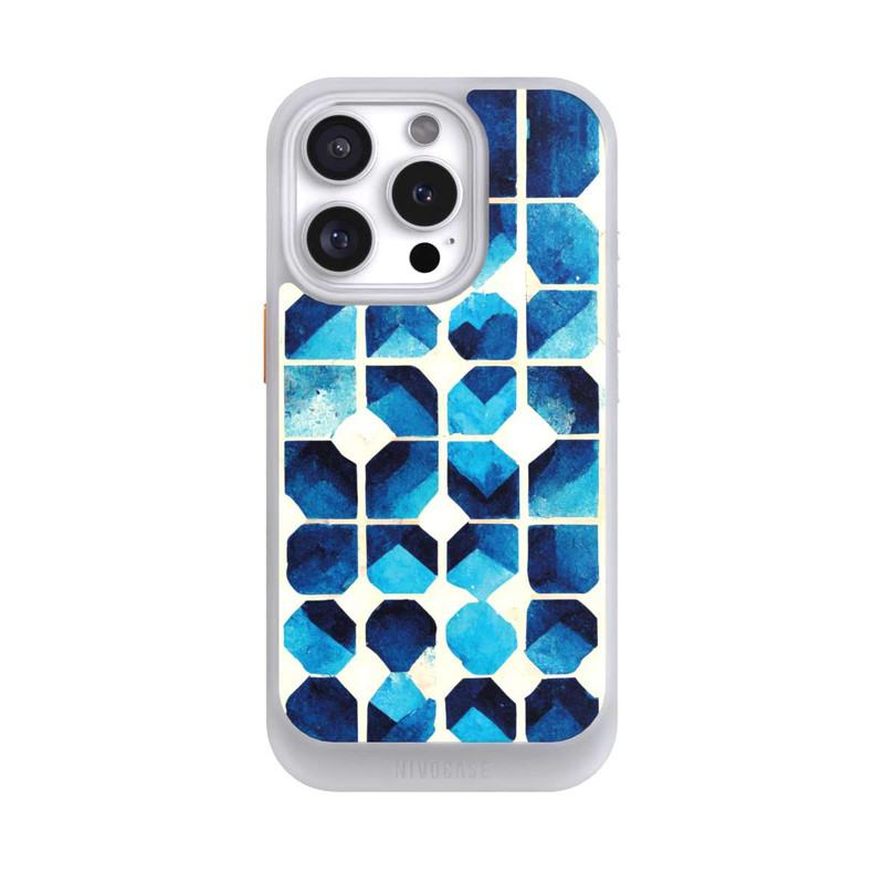 iPhone 16 Pro NIVOcore Blaues Muster