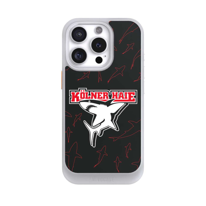 iPhone 16 Pro NIVOcore Haie Muster Rot