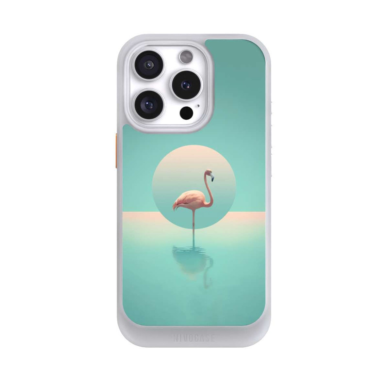 iPhone 16 Pro NIVOcore Flamant dans la piscine
