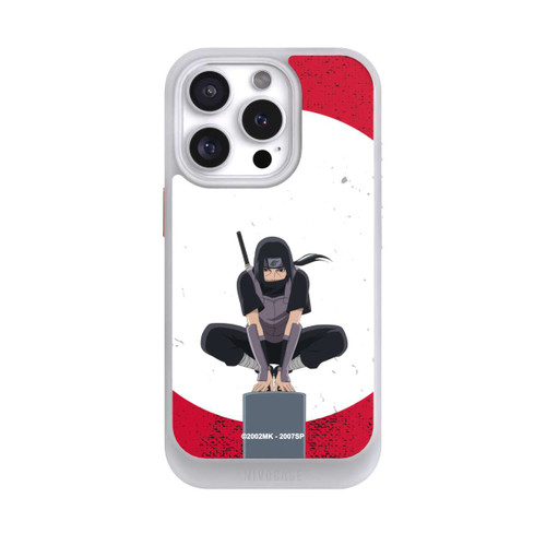 Apple iPhone 16 Pro NIVOcore Itachi Uchiha Symbol Roter Hintergrund
