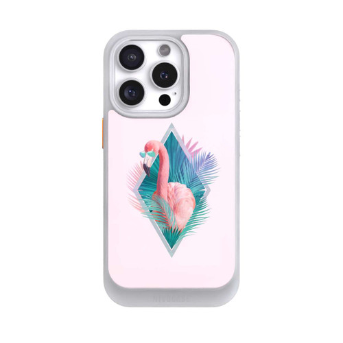 Apple iPhone 16 Pro NIVOcore Tropische Pflanzen Flamingo