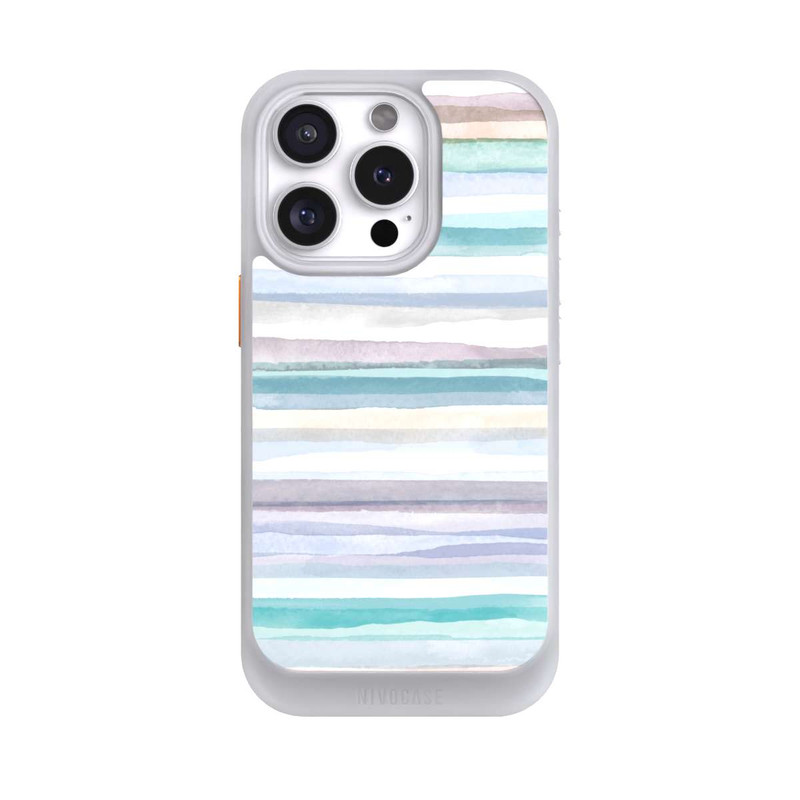 iPhone 16 Pro NIVOcore Pastel Stripes Blue