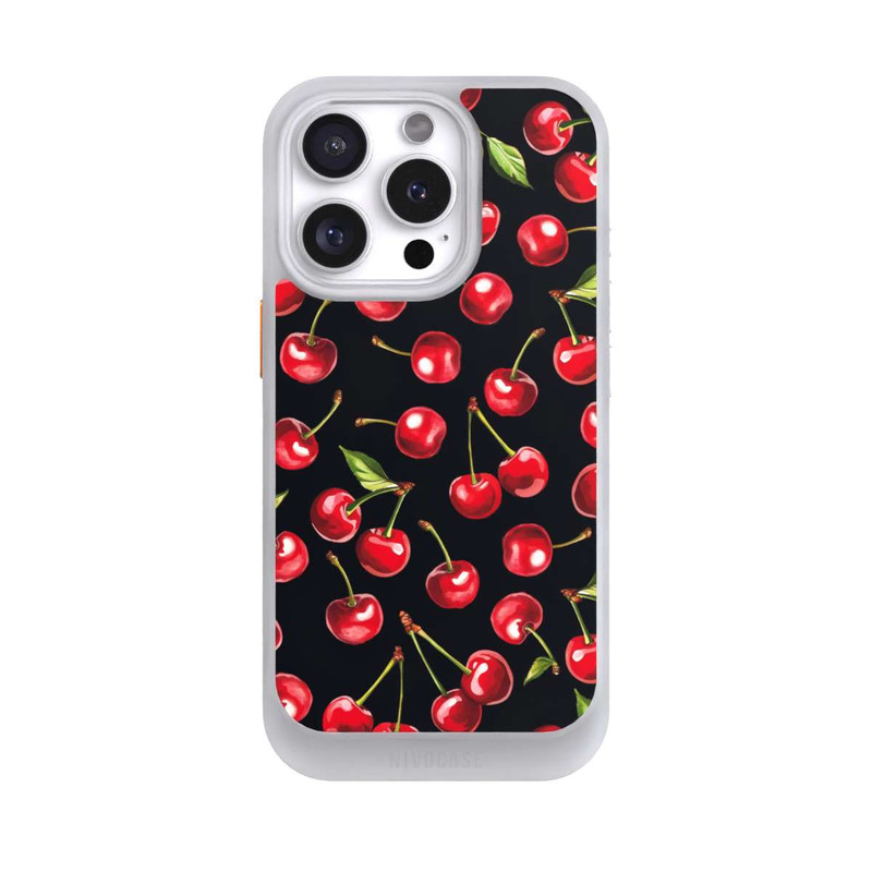 iPhone 16 Pro NIVOcore Kirschmuster Schwarz mit KI