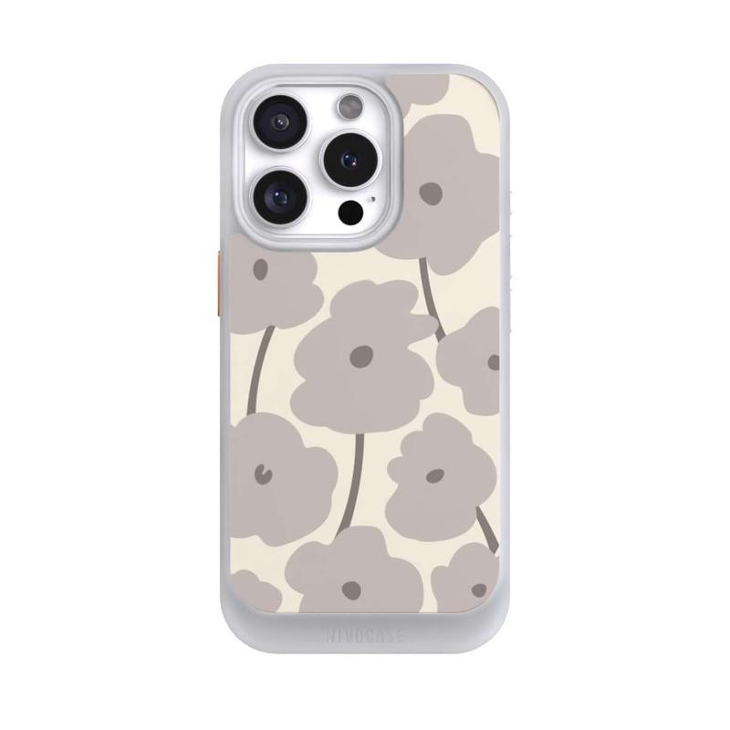 iPhone 16 Pro NIVOcore Minimalistische Blumen Beige