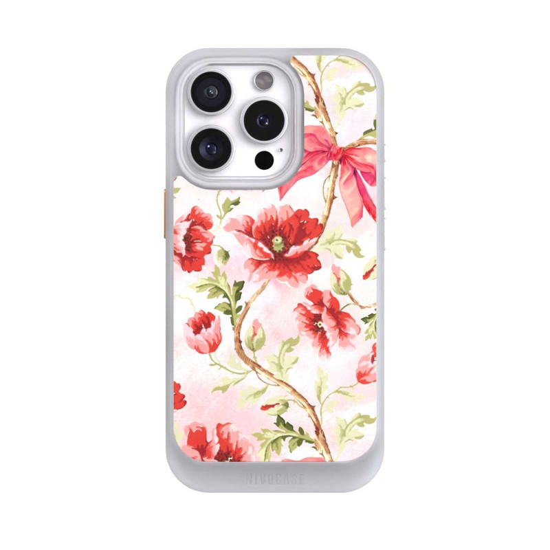 iPhone 16 Pro NIVOcore Motif Coquelicots Rose