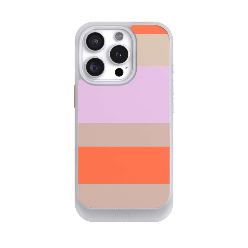 iPhone 16 Pro NIVOcore Moca Lila Orange Stripes