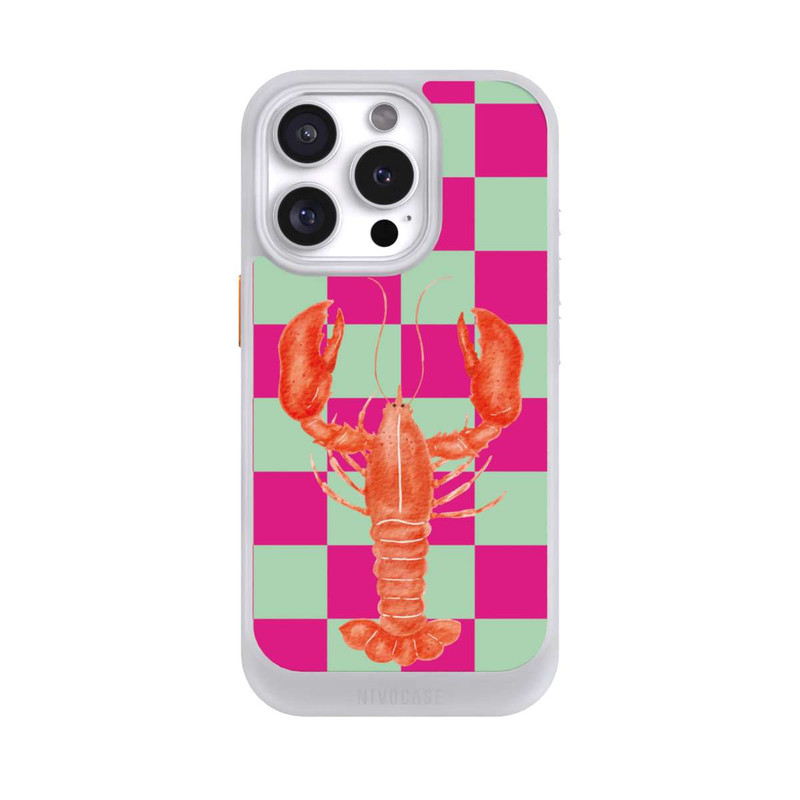 iPhone 16 Pro NIVOcore Pink Checkers Lobster
