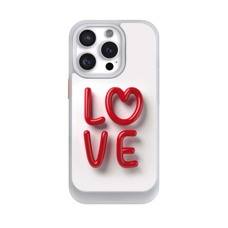 iPhone 16 Pro NIVOcore Love Statement Red with AI