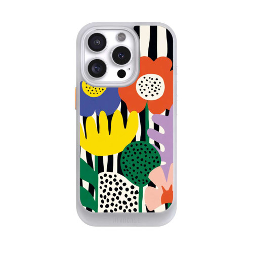 Apple iPhone 16 Pro NIVOcore Flowers Striped Background