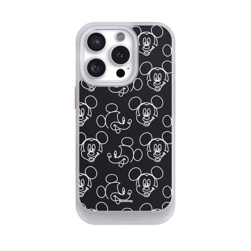 iPhone 16 Pro NIVOcore Disney Mickey Muster Schwarz