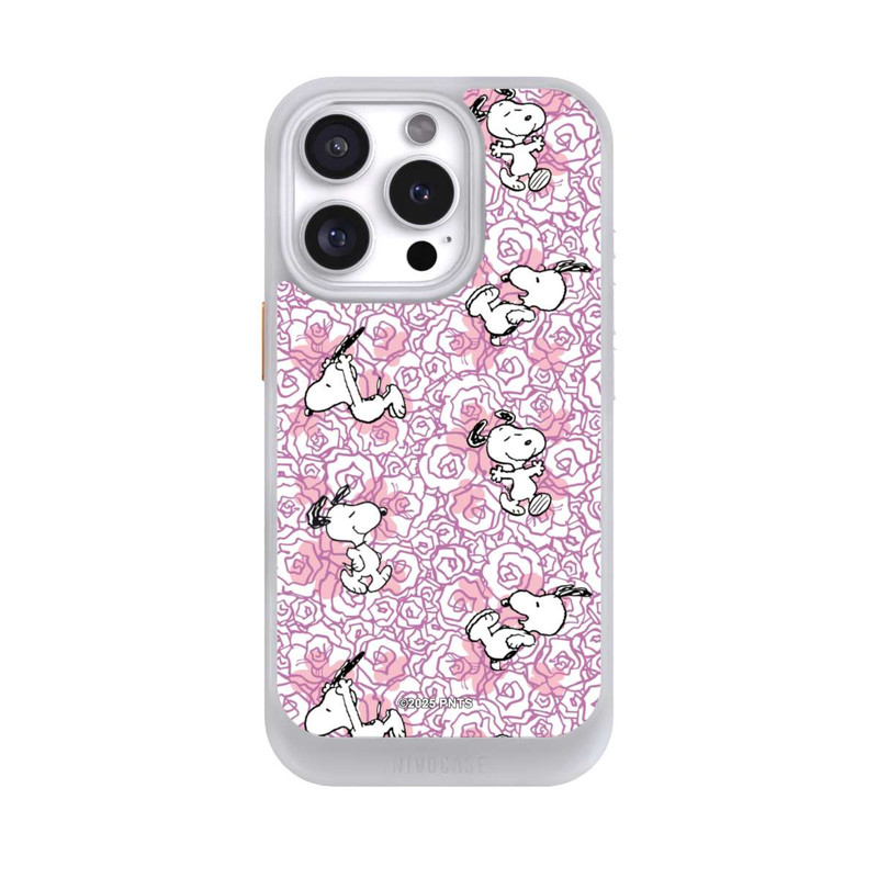iPhone 16 Pro NIVOcore Peanuts Pink Roses Pattern