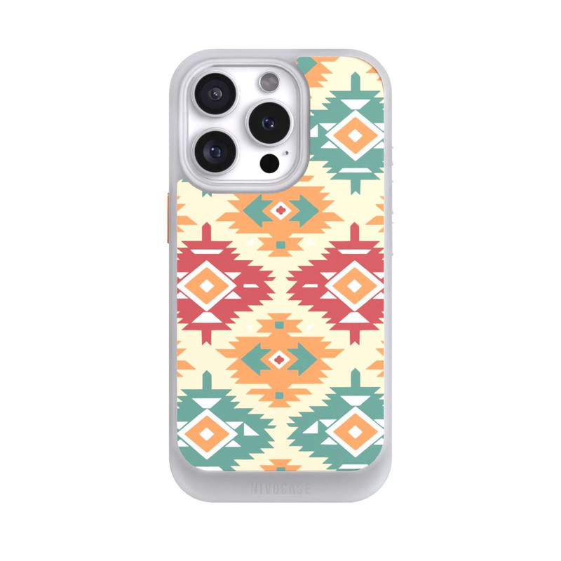 iPhone 16 Pro NIVOcore Modern Tribal Boho Aztec Geometric Design 1