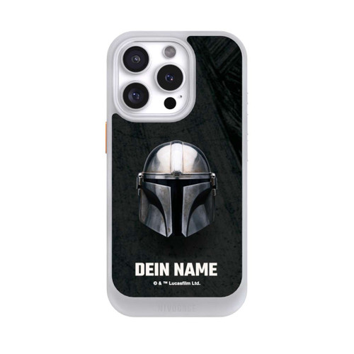 Apple iPhone 16 Pro NIVOcore Star Wars Mandalorian Black Helmet Personalisierbar