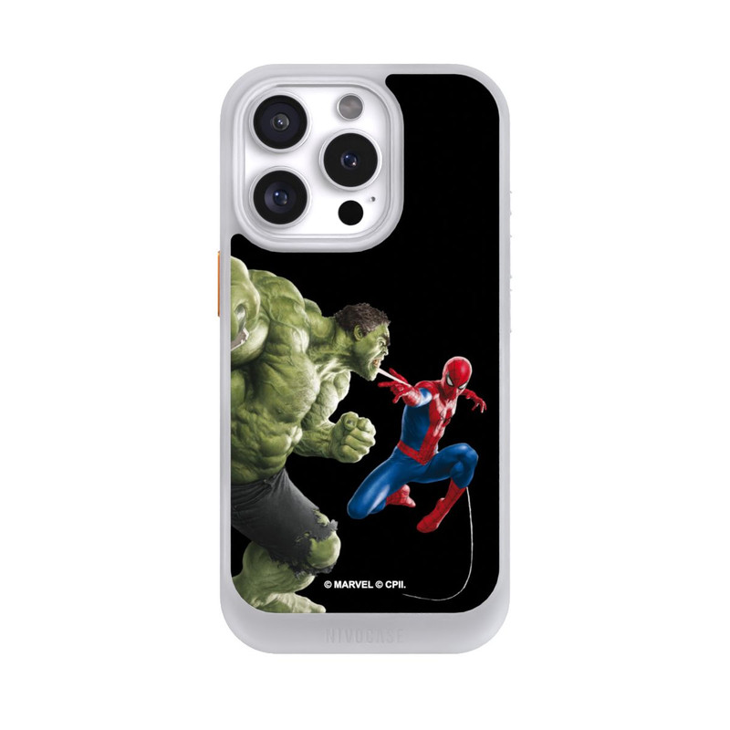 iPhone 16 Pro NIVOcore Spider-Man und Hulk