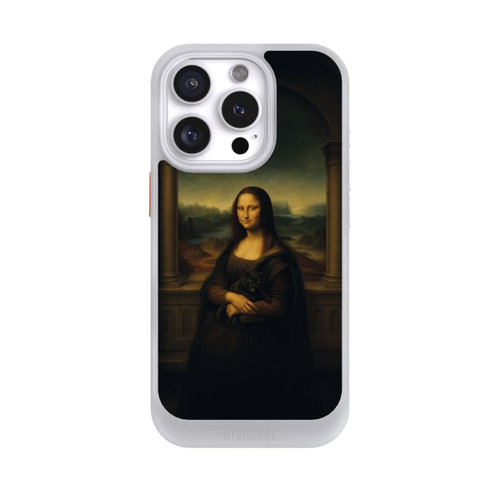 Apple iPhone 16 Pro NIVOcore Mona Lisa by Leonardo da Vinci with black cat with AI