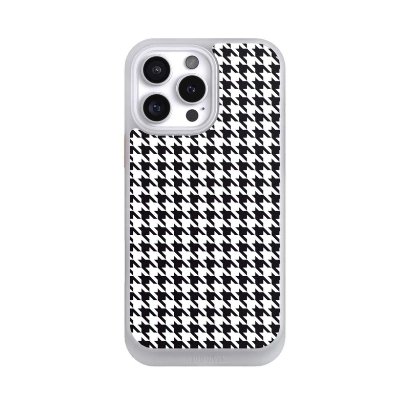 iPhone 16 Pro Max NIVOcore Hahnentritt Schwarz Weiß