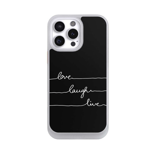 Apple iPhone 16 Pro Max NIVOcore Love Laugh Live weiß/schwarz