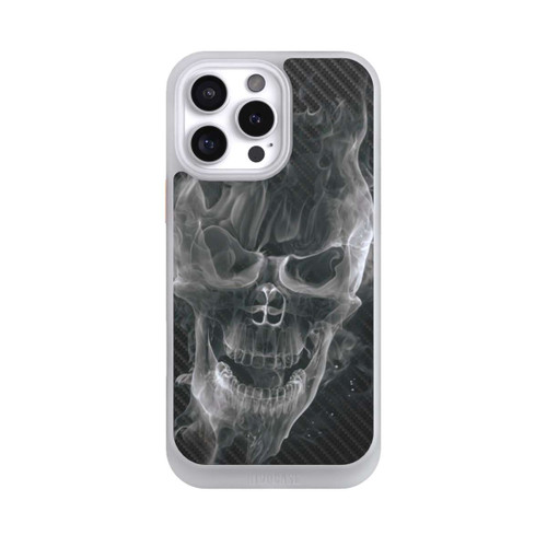 Apple iPhone 16 Pro Max NIVOcore rauchender Totenkopf Carbon