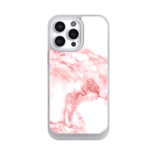 Apple iPhone 16 Pro Max NIVOcore Marmor rosa und weiß