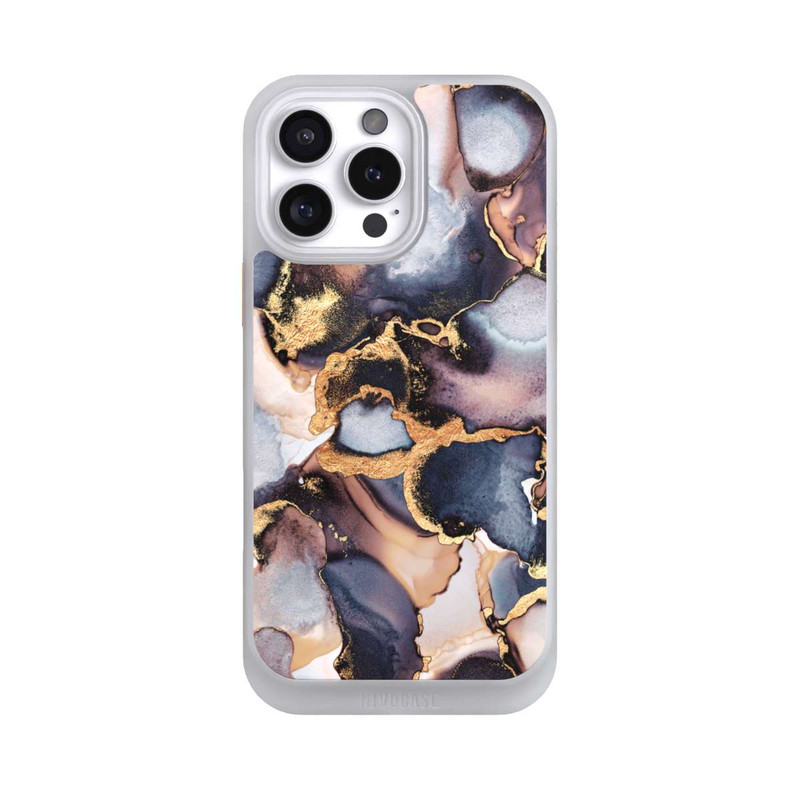 iPhone 16 Pro Max NIVOcore Verträumte Tinte Grau-Golddruck