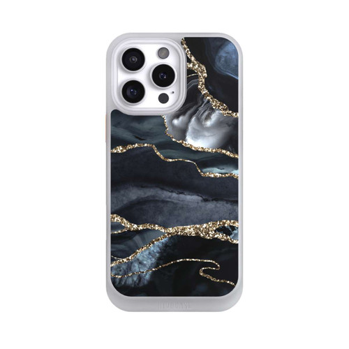 Apple iPhone 16 Pro Max NIVOcore Dunkler Marmor Gold Glitzerlook