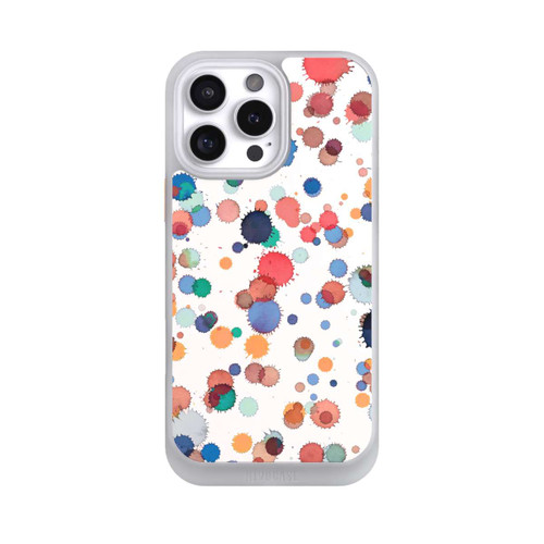 Apple iPhone 16 Pro Max NIVOcore Tropfen Aquarell Textur Blau Gelb