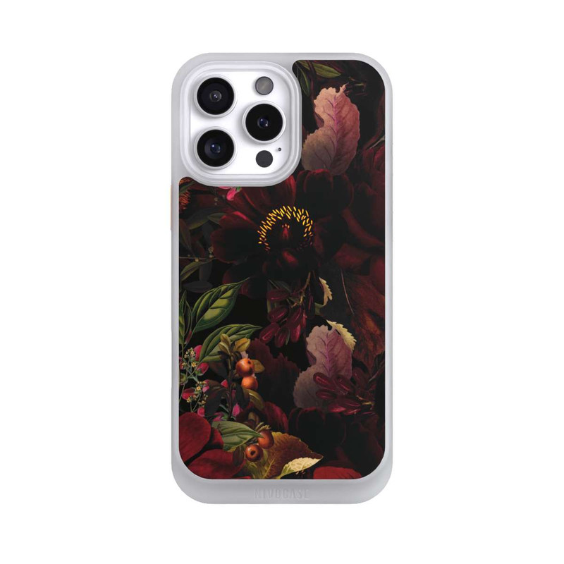 iPhone 16 Pro Max NIVOcore Dunkle Rote Vintage Barock Rosen