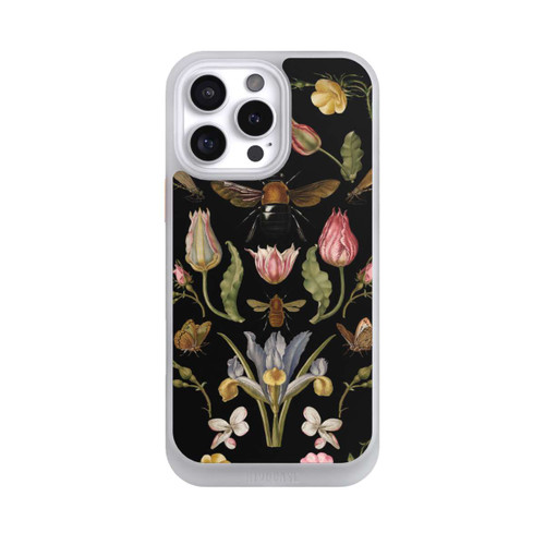 Apple iPhone 16 Pro Max NIVOcore Wildblumen und Biene Schwarz