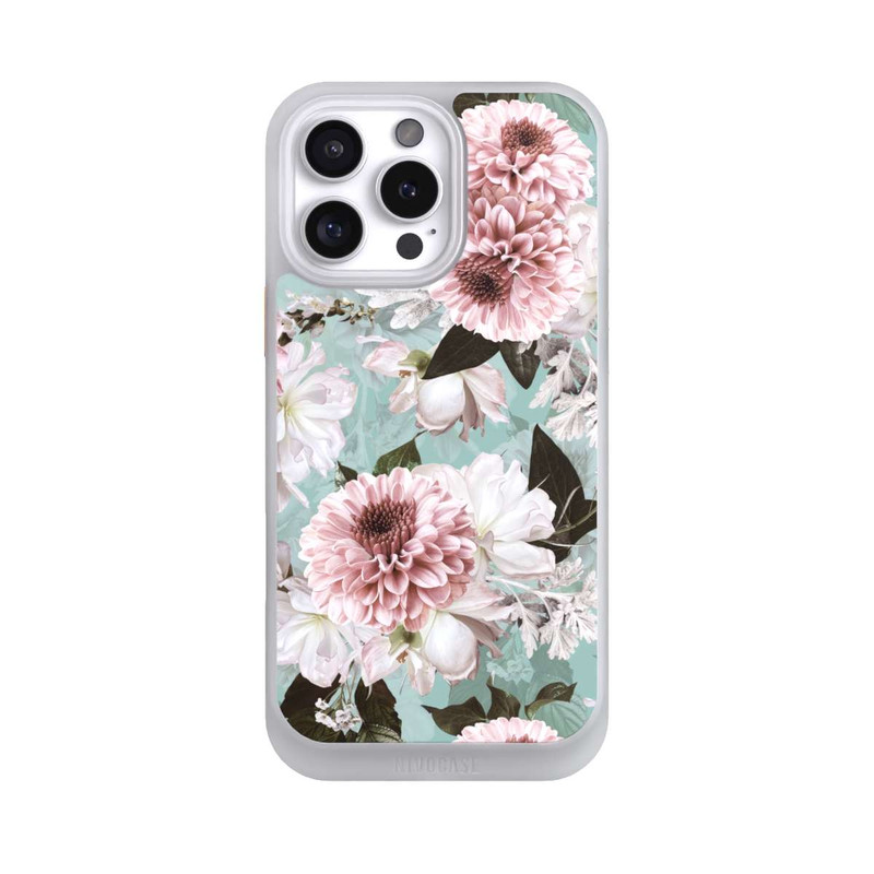 iPhone 16 Pro Max NIVOcore Flower Wallpaper Baroque Blue