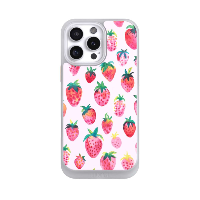 iPhone 16 Pro Max NIVOcore Aquarell Erdbeeren