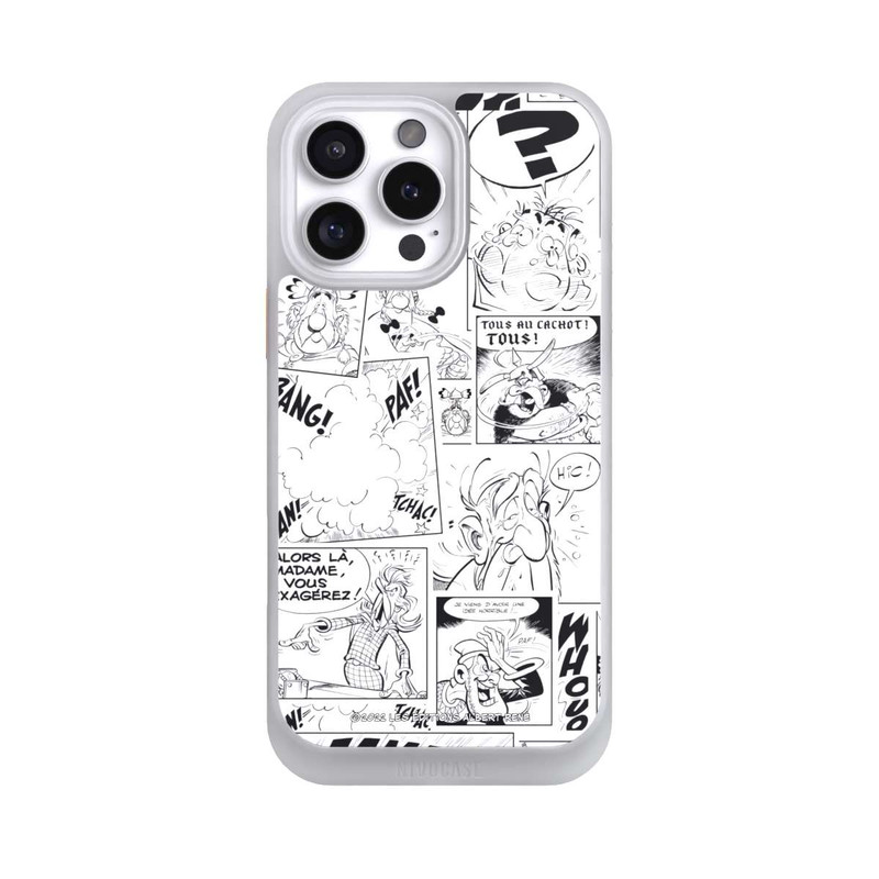 iPhone 16 Pro Max NIVOcore Asterix Comic Schwarz und Weiß
