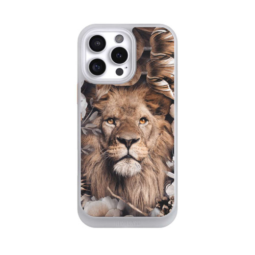 Apple iPhone 16 Pro Max NIVOcore Löwe Blumenrahmen Beige