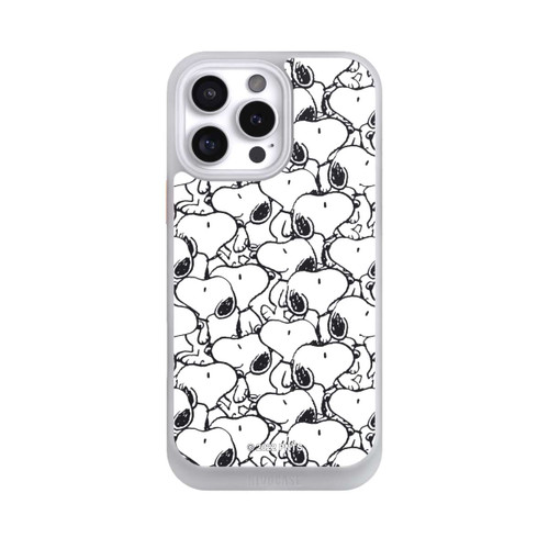 Apple iPhone 16 Pro Max NIVOcore Snoopy Muster Schwarz und Weiß