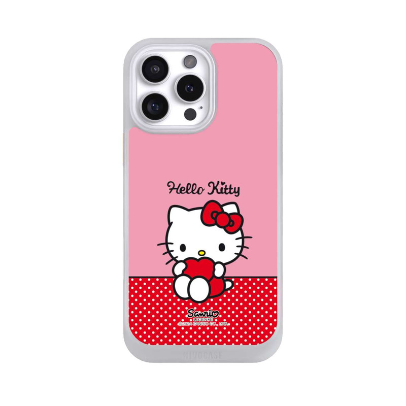 iPhone 16 Pro Max NIVOcore Hello Kitty sitzend mit Herz
