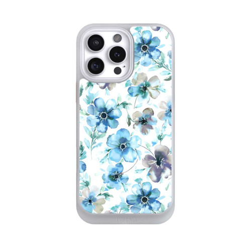 Apple iPhone 16 Pro Max NIVOcore Blaues Blumenmuster Trendy