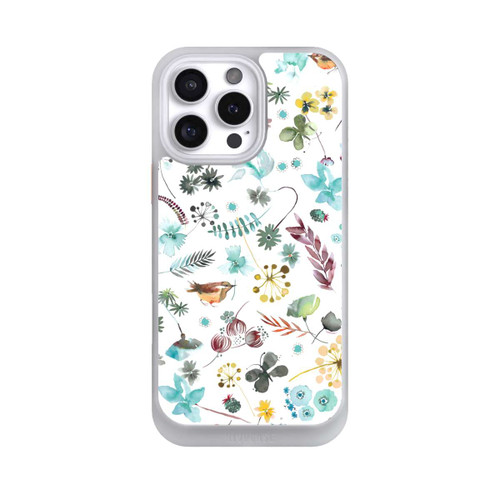 Apple iPhone 16 Pro Max NIVOcore Papillon botanique Nature Bleu