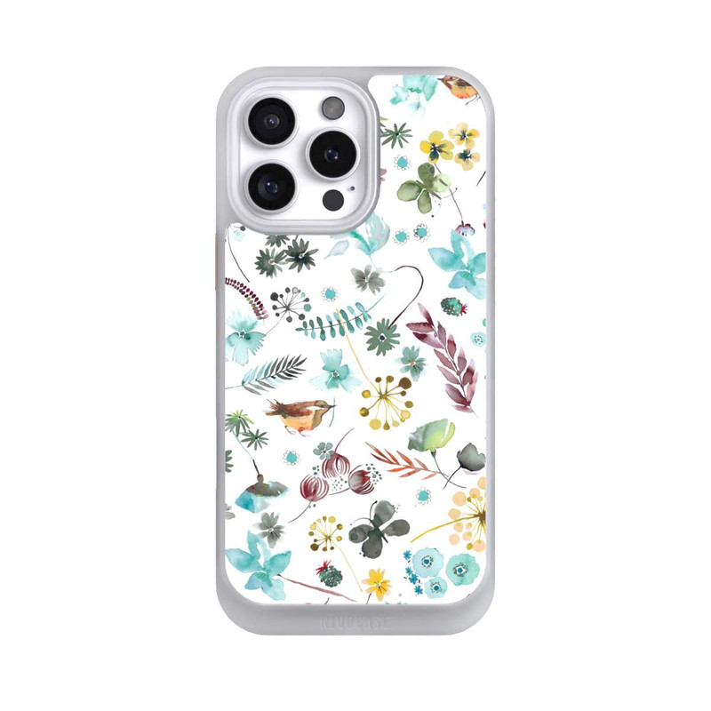 iPhone 16 Pro Max NIVOcore Papillon botanique Nature Bleu