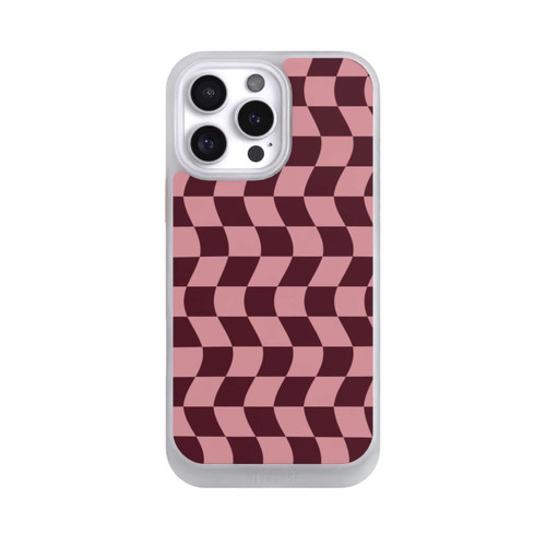 Apple iPhone 16 Pro Max NIVOcore Schachbrett Rot-Rosa