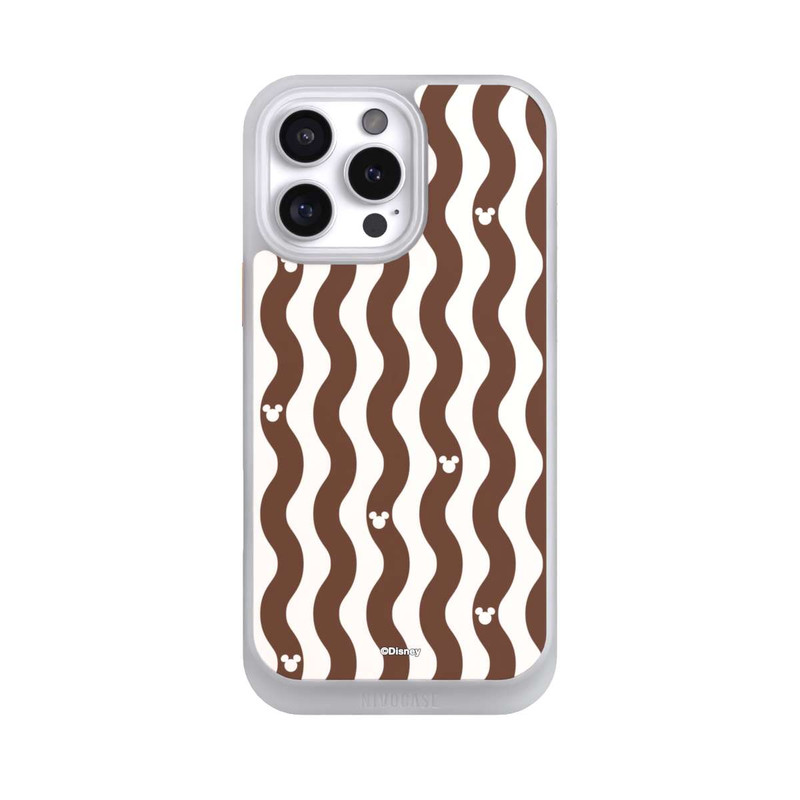 iPhone 16 Pro Max NIVOcore Mickey Mouse Brown Pattern Waves