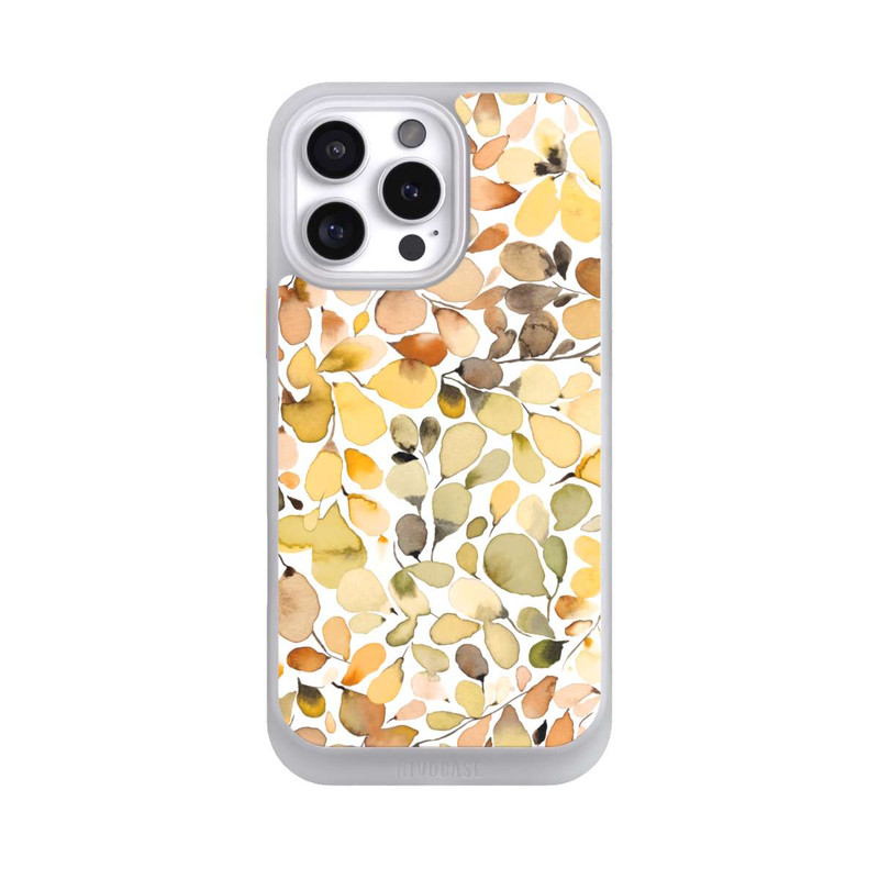 iPhone 16 Pro Max NIVOcore Eukalyptus Aquarellblätter Braun Herbst